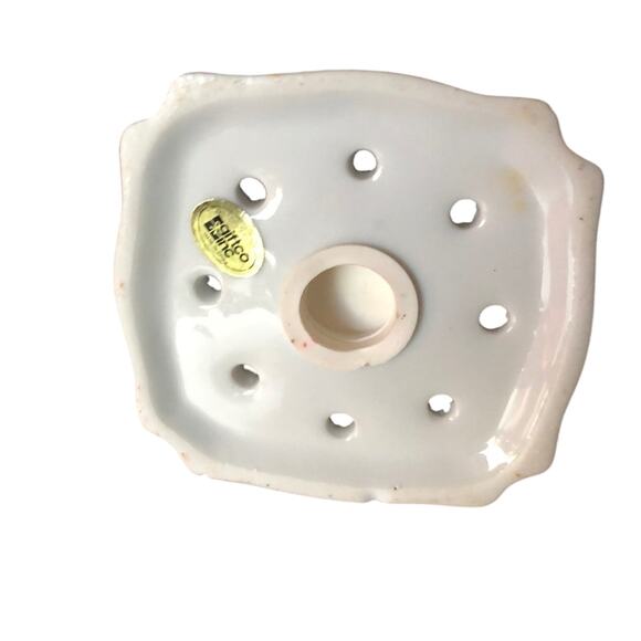 Vintage 80's Ceramic Goose Christmas Ornament Potpourri  Holder Holiday - Picture 7 of 9